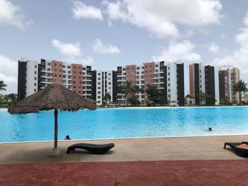 Se vende departamento amueblado de 2 recamaras en Dreams polígono sur Cancún