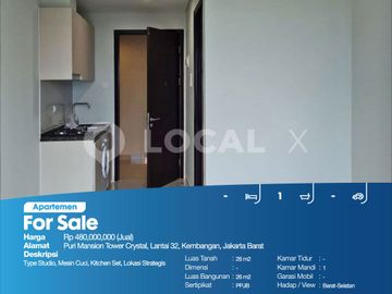 Apartemen Puri Mansion Tower Crystal, Lantai 32, Kembangan, Jakarta Barat