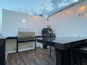 CASA BOSQUE ESMERALDA. 4 REC MODERNA SEGURIDAD JARDIN Y ROOF IMPECABLE