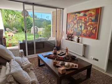 Lindo Departamento Con Jardín Privado En Costa De Montemar