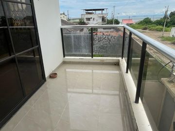 SALINAS SECTOR LA MILINA VENDO PRECIOSO Y LUJOOSO DEPARTAMENTO PRIMER PISO ALTO TRES DORMITORIOS, PISCINA