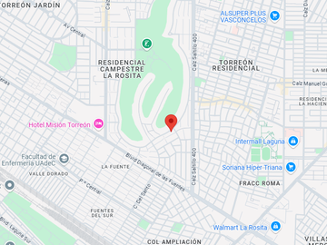 Casa ubicada en colonia Residencial Campestre La Rosita. Torreón, Coahuila. Con 7 recamaras y 577m2. Ubicada entre Blvrd Diagonal de las fuentes y Cal