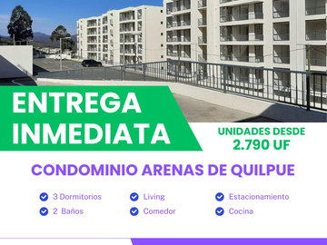 📍 DEPARTAMENTO NUEVO EN VENTA – CONDOMINIO ARENAS DE QUILPUE - SECTOR LOS PINOS