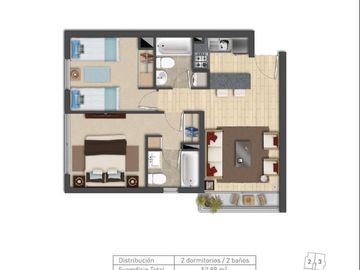 DEPARTAMENTO AMPLIO. CERCANO METRO STA. LUCIA