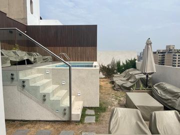 VENDO LINDO DUPLEX DE ESTRENO 1DORM CON JARDIN Y TERRAZA MAS AREA SOCIAL TERRAZA, PISICINAA, BBQ Y BAR EN MIRAFLORESS