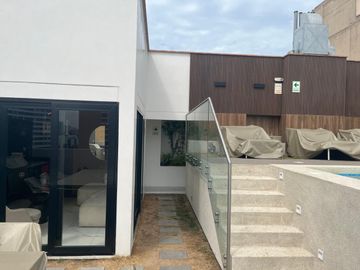 VENDO LINDO DUPLEX DE ESTRENO 1DORM CON JARDIN Y TERRAZA MAS AREA SOCIAL TERRAZA, PISICINAA, BBQ Y BAR EN MIRAFLORESS