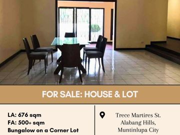 FOR SALE House & Lot located at Trece Martires St. Alabang Hills