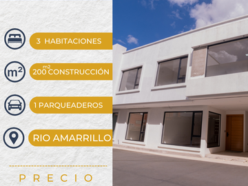 Casa de 3 habitaciones en el sector Rio Amarillo