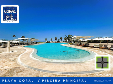 LOTE PRIMERA FILA FRENTE A LAGUNA PLAYA CORAL