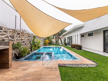 Casa Nueva de 1 Nivel con Alberca y Jacuzzi_oaxtepec/ Cocoyoc Morelos