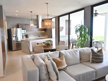 Departamento con vista al mar, terraza privada en venta, Telchac Puerto, Yucatán