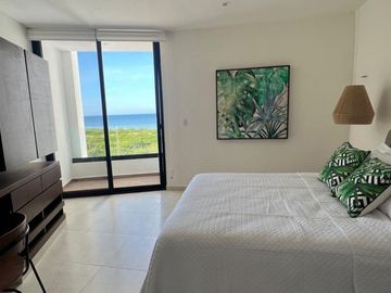 Departamento con vista al mar, terraza privada en venta, Telchac Puerto, Yucatán