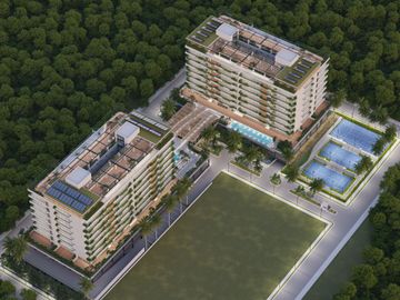 DEPARTAMENTO EN VENTA EN CANCUN 2 HABITACIONES 2 BAÑOS 88M2