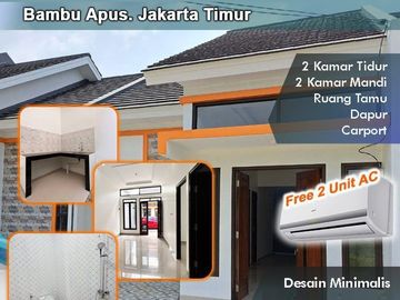 Rumah Bamb.Mdn. Bambu Apus, Baru 1 LANTAI Harga Murah di Jaktim Kota Jakarta Timur (APS) Jual Dijual
