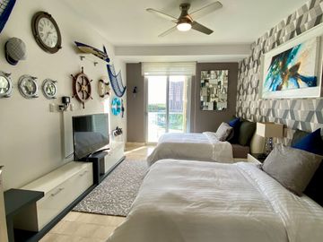 DEPARTAMENTO AMUEBLADO EN ARIA, PUERTO CANCUN, VISTA AL MAR Y LOS CANALES