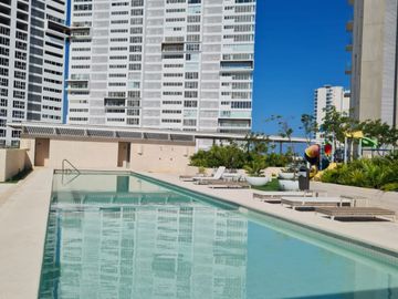 DEPARTAMENTO AMUEBLADO EN ARIA, PUERTO CANCUN, VISTA AL MAR Y LOS CANALES