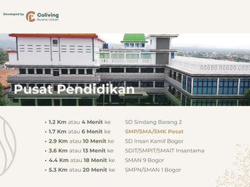Rumah Ahsan Ciomas Dekat Terminal Laladon, Baru 2 LANTAI Mewah Murah di Dekat Kota Bogor Jual Dijual