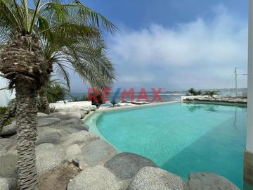Venta Casa De Lujo Amoblada Vista Al Mar En Punta Hermosa, Playa La Escondida