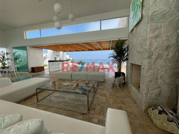 Venta Casa De Lujo Amoblada Vista Al Mar En Punta Hermosa, Playa La Escondida