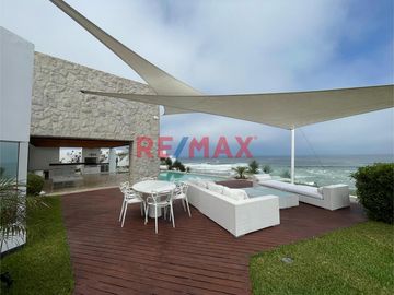 Venta Casa De Lujo Amoblada Vista Al Mar En Punta Hermosa, Playa La Escondida