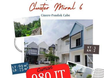 Rumah Dijual Di Perbatasan Pondok Cabe Pamulang TangSel, Cirendeu dan Cinere Jakarta Selatan