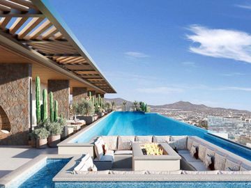 Condo con rooftop común en pre-construcción, en venta, Centro, Cabo San Lucas