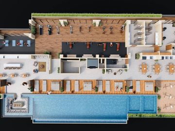 Condo con rooftop común en pre-construcción, en venta, Centro, Cabo San Lucas