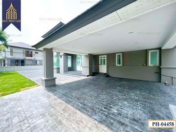 Single house for sale, Nusasiri City Rama 2 with swimming pool, Bang Nam Chuet, Samut Sakhon