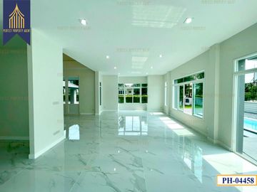 Single house for sale, Nusasiri City Rama 2 with swimming pool, Bang Nam Chuet, Samut Sakhon
