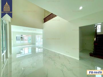 Single house for sale, Nusasiri City Rama 2 with swimming pool, Bang Nam Chuet, Samut Sakhon
