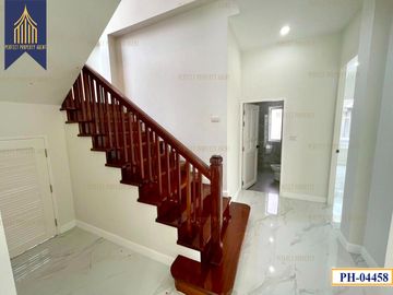 Single house for sale, Nusasiri City Rama 2 with swimming pool, Bang Nam Chuet, Samut Sakhon