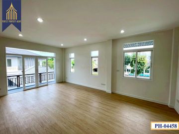 Single house for sale, Nusasiri City Rama 2 with swimming pool, Bang Nam Chuet, Samut Sakhon