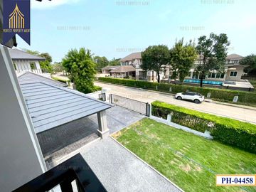 Single house for sale, Nusasiri City Rama 2 with swimming pool, Bang Nam Chuet, Samut Sakhon