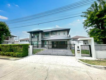 Single house for sale, Nusasiri City Rama 2 with swimming pool, Bang Nam Chuet, Samut Sakhon
