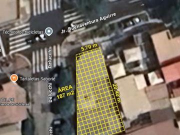 Se vende casa como TERRENO en esquina en plena zona de crecimiento vertical en Barranco