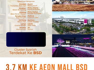 Rumah Townhouse Cisauk,2 LANTAI Dekat Stasiun, Serpong di Tangsel Kota Tangerang Selatan Jual Dijual