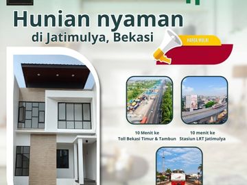 Rumah GJR Jatimulya Tambun Selatan Dekat Tol Lrt Halte, Baru Murah di Dekat Bekasi Timur Jual Dijual
