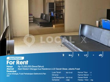 Apartemen Best Western Mangga Dua Residence Lt.22 Sawah Besar, Jakarta Pusat