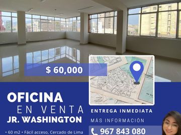 VENDO Céntrico inmueble DOBLE USO PARA SER ADAPTADO COMO DPTO u OFICINA - Remodelado en El Cercado de Lima - Jr. Washington con Av Uruguay