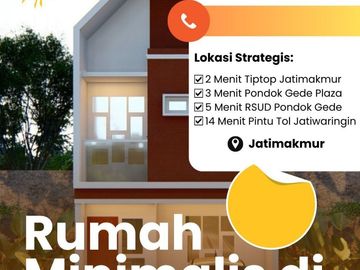 Rumah Sakina Dkt Jatiwaringin-Pondokgede di Jatimakmur-Pondokgede Kota Bekasi Baru Murah Jual Dijual