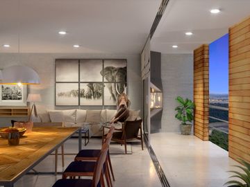 Departamento Penthouse en Venta, de dos niveles dentro de condominio en Cañadas del Arroyo, Corregidora