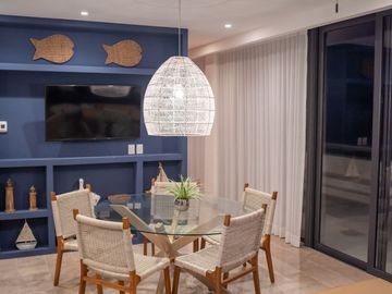 Venta Departamento PH Amueblado, Vista Al Mar y Laguna, Alberca, Puerto Telchac
