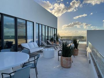 Venta Departamento PH Amueblado, Vista Al Mar y Laguna, Alberca, Puerto Telchac