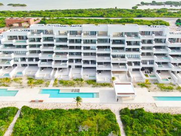 Venta Departamento PH Amueblado, Vista Al Mar y Laguna, Alberca, Puerto Telchac