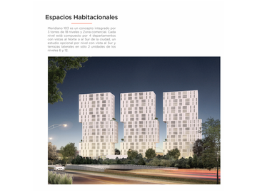 Departamento en venta 1 recámara Meridiano 103 Ciudad Granja Zapopan