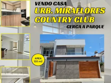 VENTA DE CASA DE TRES PISOS EN ESTRENO EN MIRAFLORES COUNTRY CLUB - PIURA
