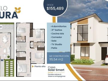 EN VENTA CASA 3 HABITACIONES SAMBORONDON URB. ORYZA