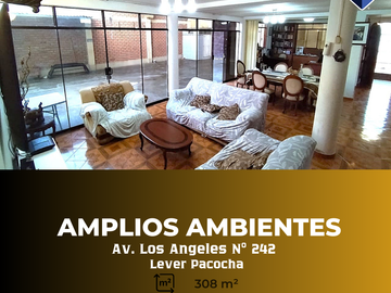Amplia Casa de 308 m² en Urbanización Pacocha – Cerca al Colegio Xammar