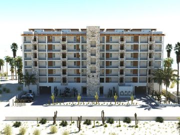 Condo frente al mar con terraza privada, en venta, Cerritos, BCS