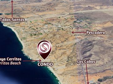 Condo frente al mar con terraza privada, en venta, Cerritos, BCS